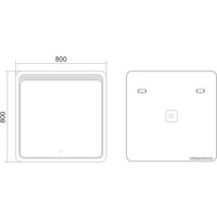  Emmy Зеркало Folco 80x80 Стандарт