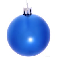 Елочная игрушка Серпантин Глянец шар 6 см 3 шт (синий) 183-863