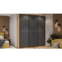 Шкаф-купе Трия Оскар Хилтон Т2 2100 271141 (ручка черная/дуб крафт золотой/графит матовый)