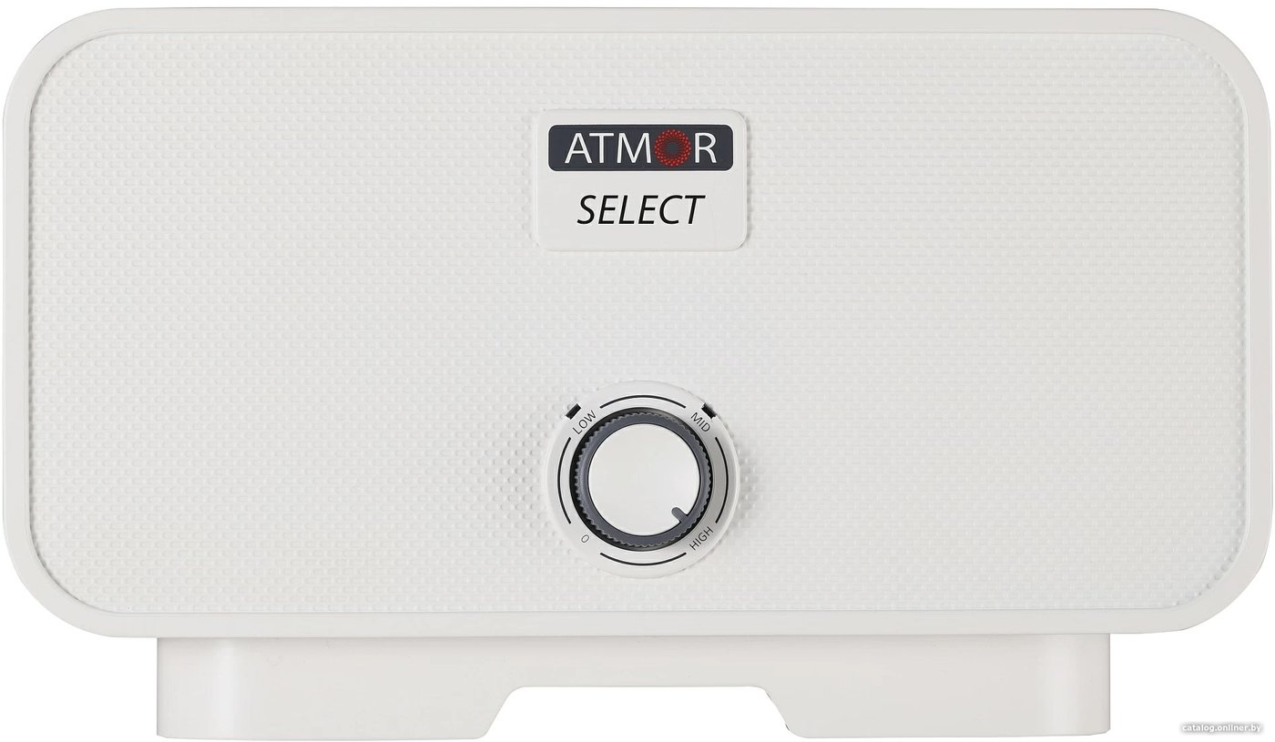 Проточный электрический водонагреватель Atmor Select 12 кВт TR (белый)
