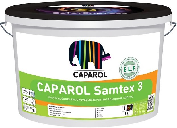 

Краска Caparol Samtex 3 (белый, база 1, 5 л)