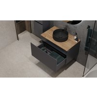  Jorno Тумба под умывальник Cossety 80 Coss.01.80/P/A-DZ/JR (антрацит/дуб крафт золотой)