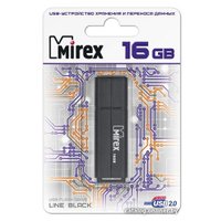 USB Flash Mirex Color Blade Line 16GB (черный) [13600-FMULBK16]