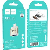 Адаптер Hoco UA31C USB Type-A - USB Type-C (белый)