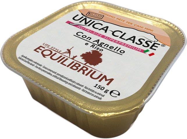 

Консервированный корм для собак Unica Classe Maintenance Condition Adult Mini Equilibrium Wet Lamb 150 г