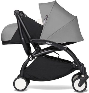 Универсальная коляска Babyzen Yoyo2 (2 в 1, черная рама, серый)