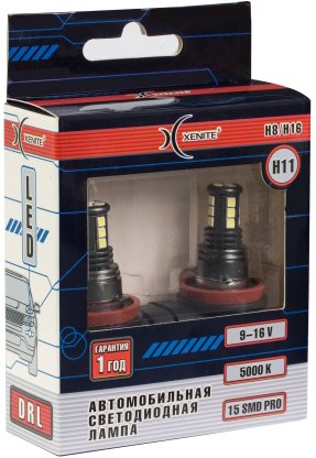 

Светодиодная лампа Xenite H11/H8/H16-15SMD PRO 2шт