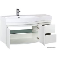  Aquanet Тумба под умывальник Опера 115 L (белый, 2 дверцы, 2 ящика)
