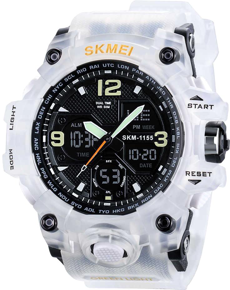 

Наручные часы Skmei 1155 (белый/прозрачный)