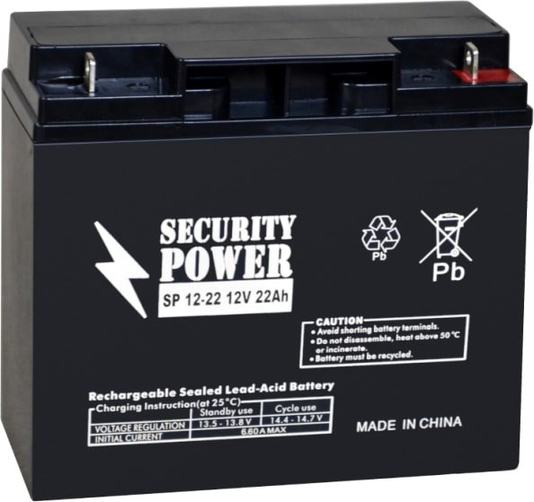 

Аккумулятор для ИБП Security Power SP 12-22 (12В/22 А·ч)