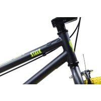 Велосипед Stark Madness BMX 1 2025 (графит матовый/желтый/синий)