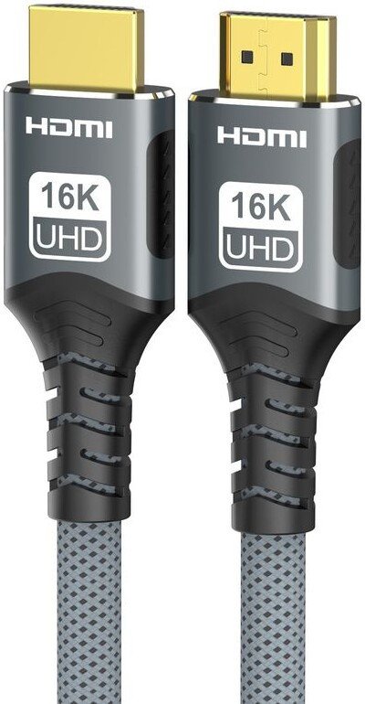 Кабель USBTOP Ultra Pro 16K v2.2 HDMI - HDMI (1 м, серый)