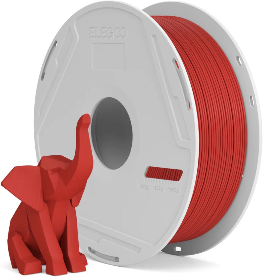 Филамент Elegoo PLA Basic (1.75 мм, 1 кг, красный)