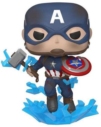 Фигурка Funko Funko POP! Bobble Marvel Avengers Endgame Captain America w/Broken Shield&Mjolnir