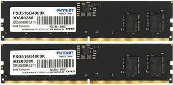 Patriot Signature Line 2x8ГБ DDR5 4800 МГц PSD516G4800K