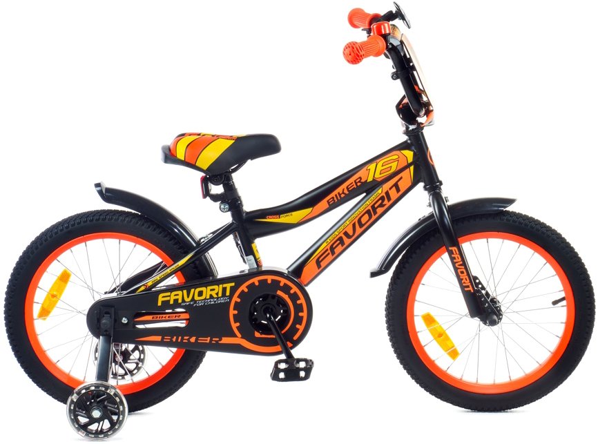 

Детский велосипед Favorit Biker 16 BIK-16OR (оранжевый)
