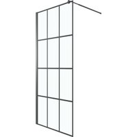 Душевая стенка Niagara Eco NG-552-80 80x190 (черный/прозрачное стекло)