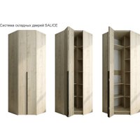 Шкаф-гармошка Евва Лайн ЛН-1U.930х820(0Z) Угловой (гикори кингстон)