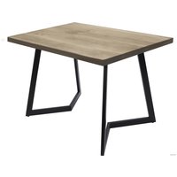 Кухонный стол Buro7 Уиллис 110 (классика, дуб беленый/черный)