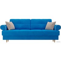 Диван Лига диванов Сплин 101677 (велюр, голубой)