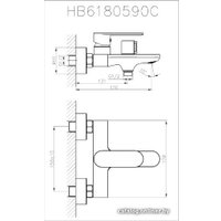 Смеситель Haiba HB60590 (хром)