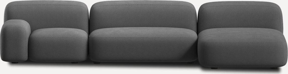 

Модульный диван Divan Риббл-3 Bucle Grafit 221072 (серый)