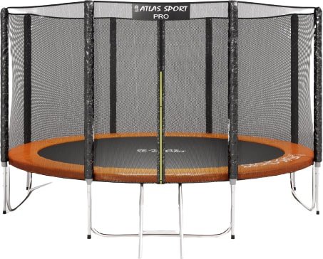 

Батут Atlas Sport 435 см - 14ft Pro (усиленные опоры, внешняя сетка, оранжевый)