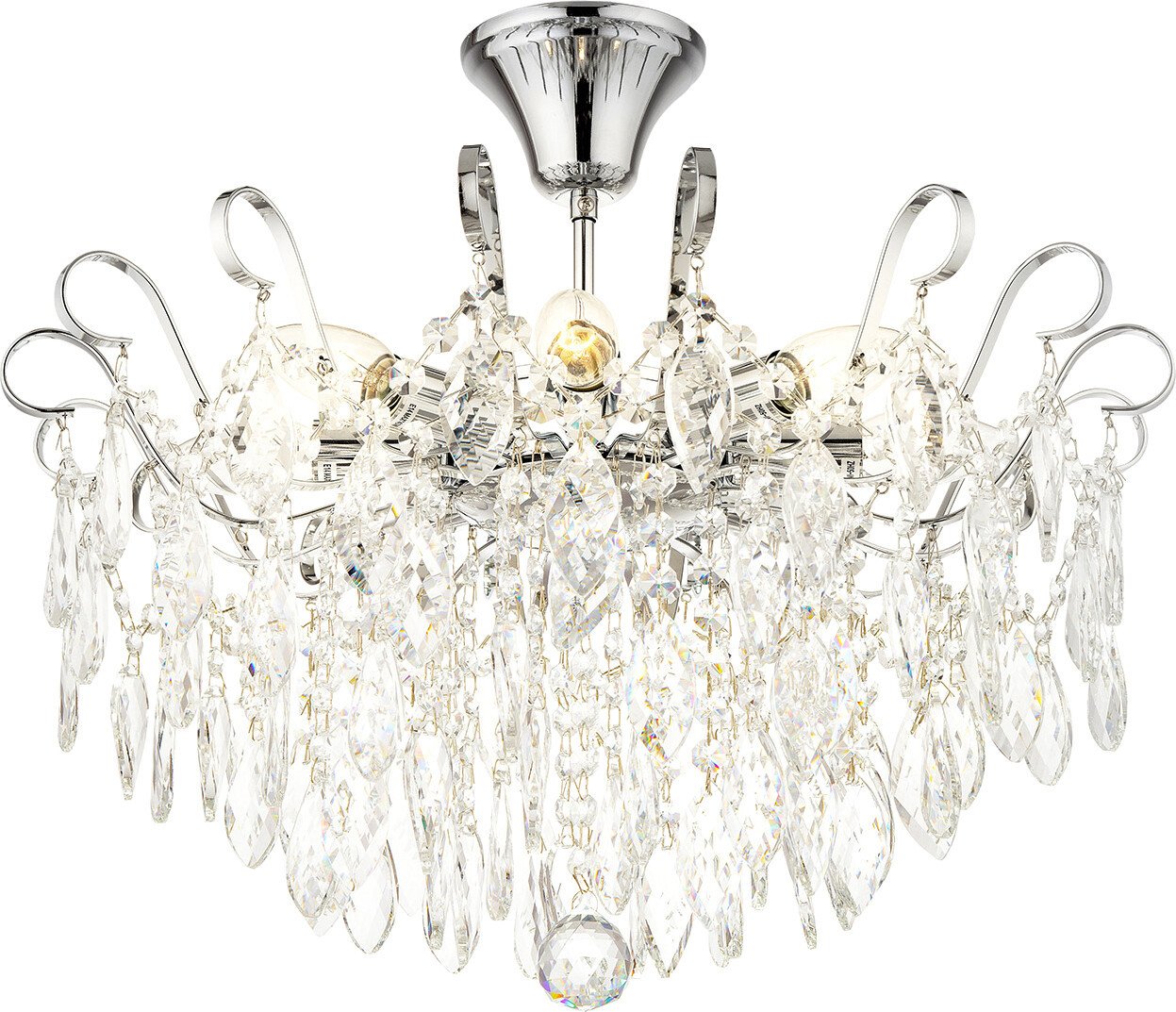 

Люстра средней высоты Escada Wisteria 664/8P E14*40W Chrome