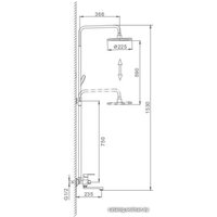 Душевая система  FRAP F2441 (хром/белый)
