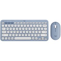 Офисный набор Logitech Pebble 2 Combo (голубой, нет кириллицы)