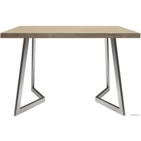 Кухонный стол Buro7 Уиллис 120 (классика, дуб беленый/серебро)