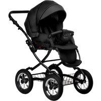 Универсальная коляска Indigo Barbara ECO Classic (2 в 1, be 03/черная кожа)