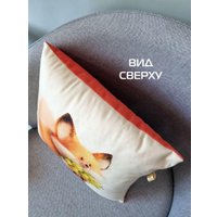 Декоративная подушка Matex Fluffy. Рыжик букет 61-625 (белый/желтый/лососевый)