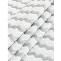 Плед Tex Republic Absolute Зигзаг двухцветный Flannel 200x220 92574 (серый)