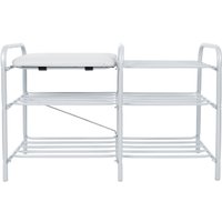 Полка для обуви Nika ЭТЛ3-1/МС (светло-серый/матовый серый)