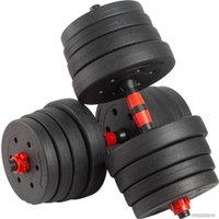 Набор гантелей с грифом для штанги VictoryFit VF-DC300 2x15 кг