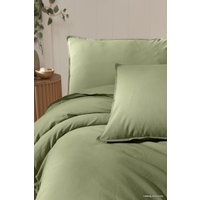 Евро комплект постельного белья Arya Natural Stone Washed 8680943227164 (зеленый)