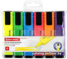 Набор маркеров BRAUBERG Original Neon 152216 (6цв)