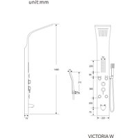 Душевая панель Cerutti Victoria W CT9979