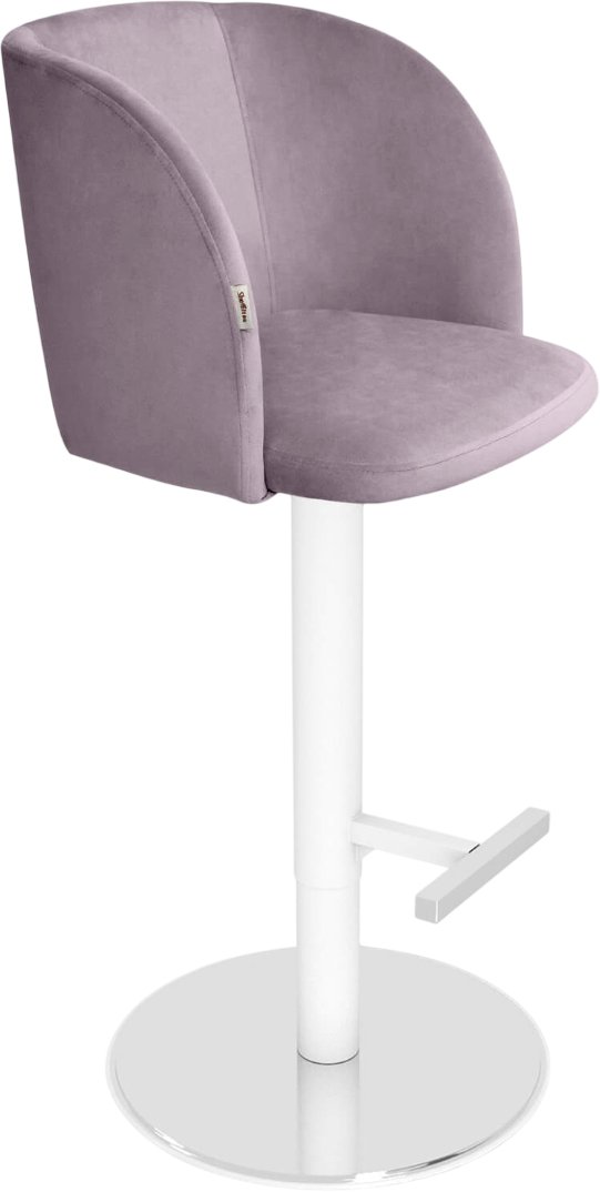 

Стул с подлокотниками Sheffilton SHT-ST33/S128 (сиреневая орхидея/хром/белый муар)