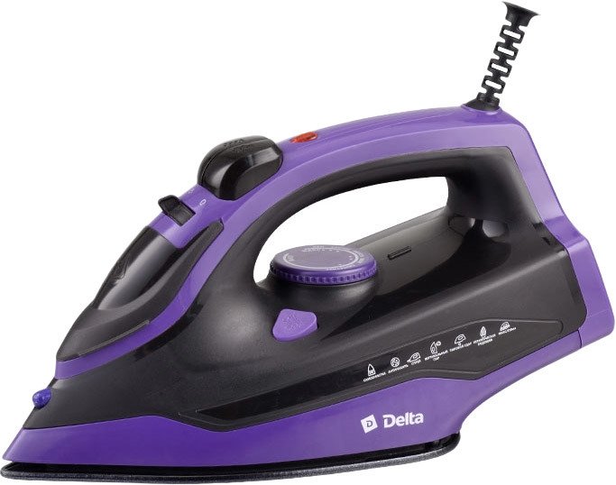 

Утюг Delta DL-353 (черный/фиолетовый)