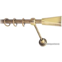 Карниз для штор Lm Decor Антонио (антик, гладкая, 1.6м 16мм, 1 ряд)