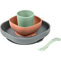 Набор детской посуды Beaba Coffret Repas Silic Mineral 913543