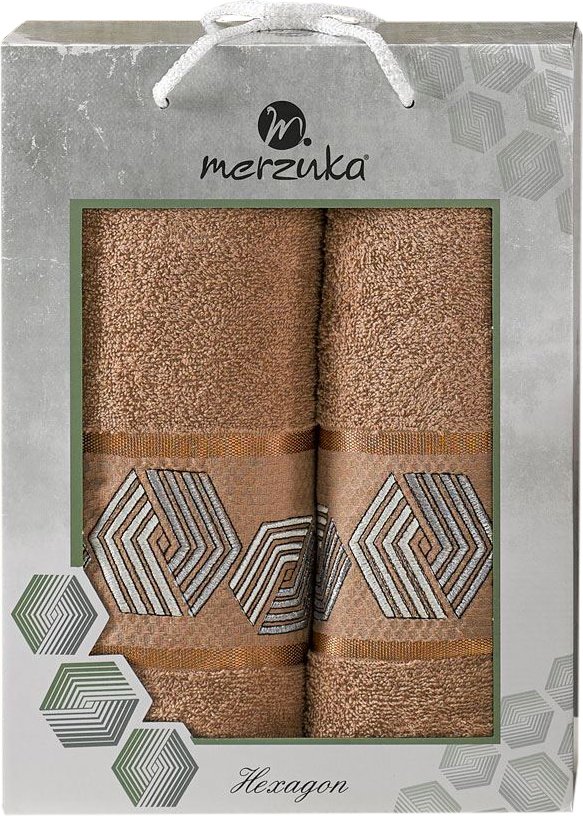 

Набор полотенец Merzuka Hexagon 50x90/70х140 11286 (коричневый)
