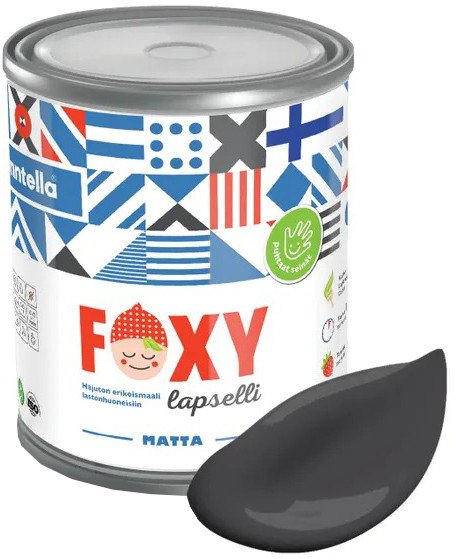 

Краска Finntella Foxy Lapselli Matte Vene F-50-1-1-FL207 0.9 л (черный/серый)