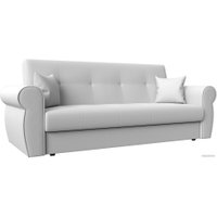 Диван Лига диванов Лига-019 118382 (экокожа, белый/подушки белый)