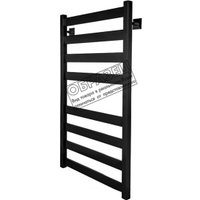 Полотенцесушитель Luxon Enzo 80x50 (черный матовый)