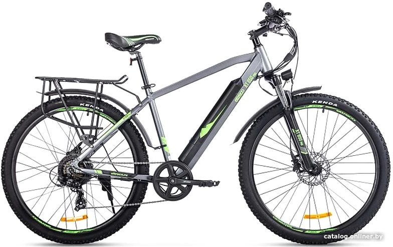 Электровелосипед Eltreco XT 850 Pro (серый/зеленый)