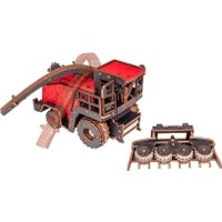 Сборная модель Eco-Wood-Art Кормоуборочный комбайн FS80 PRO с жаткой ЖКС-4.5