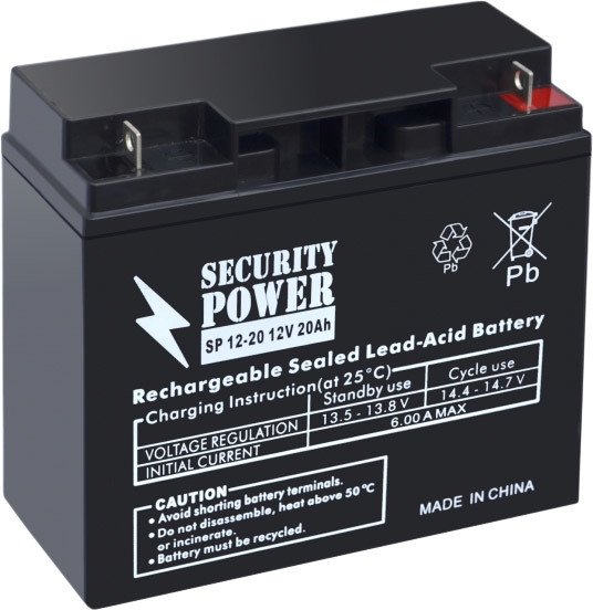 

Аккумулятор для ИБП Security Power SP 12-20 (12В/20 А·ч)